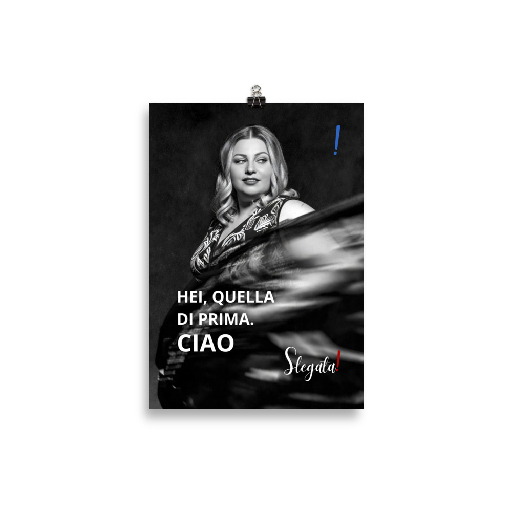 Poster “Hei quella di prima, ciao” (V1) - Ancore SLEGATA! - immagine 2