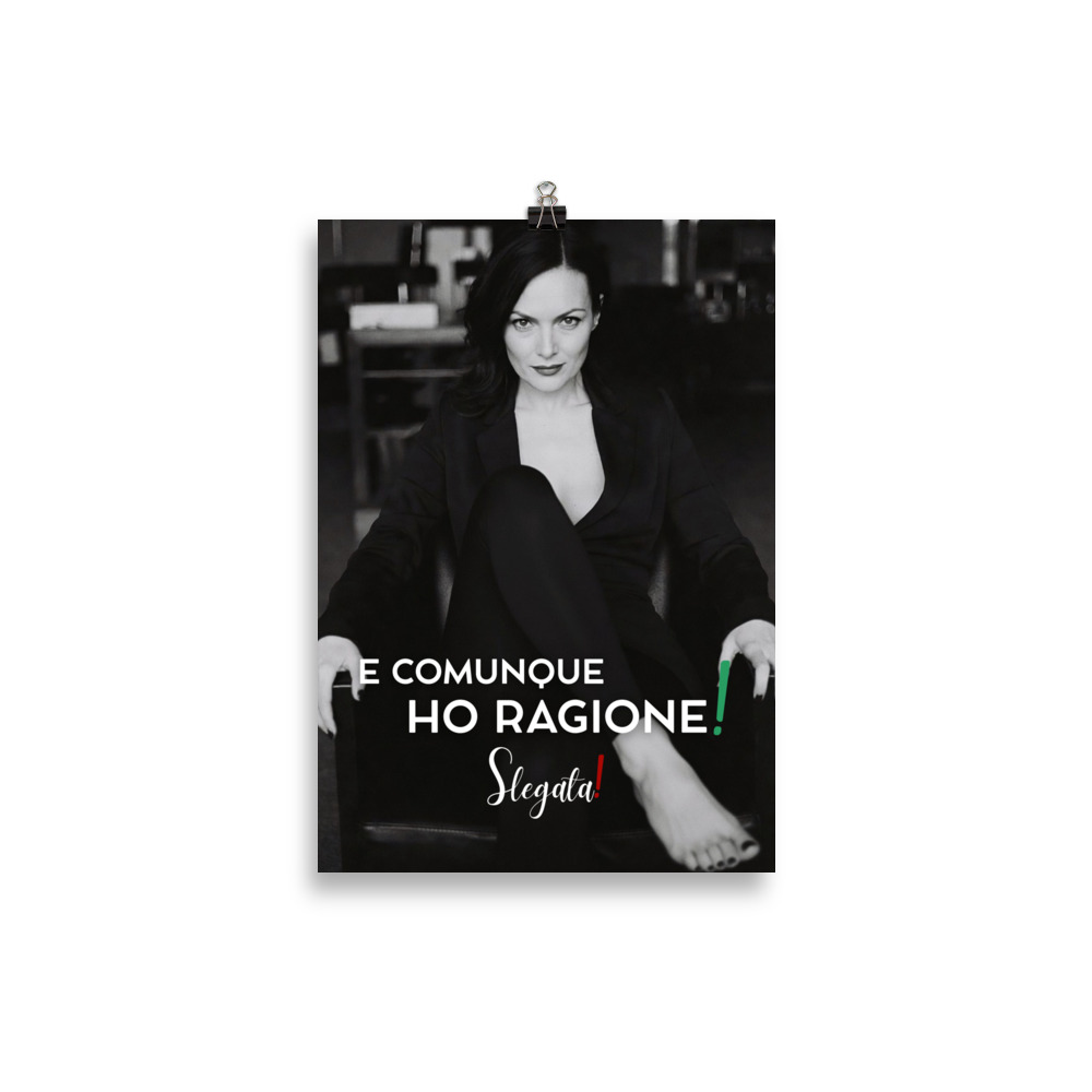 Poster “E comunque ho ragione “ (V4) - Ancore SLEGATA! - immagine 2