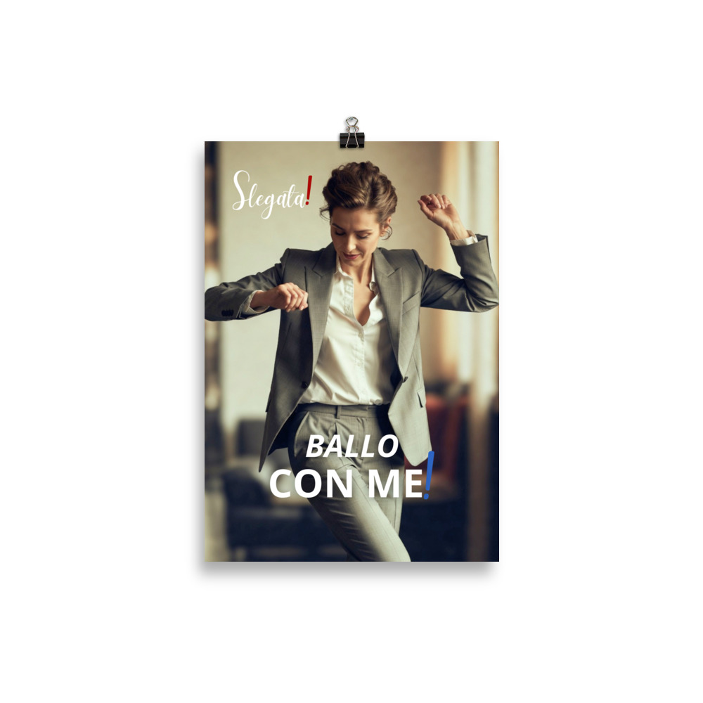 Poster "Ballo con me" (V4) - Ancore SLEGATA! - immagine 2