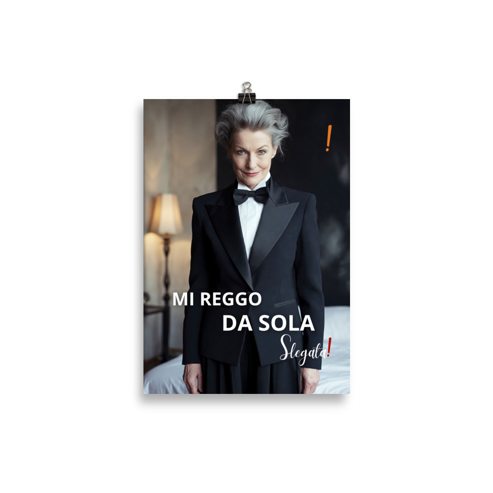 Poster “Mi reggo da sola” (V2) - Ancore SLEGATA! - immagine 2