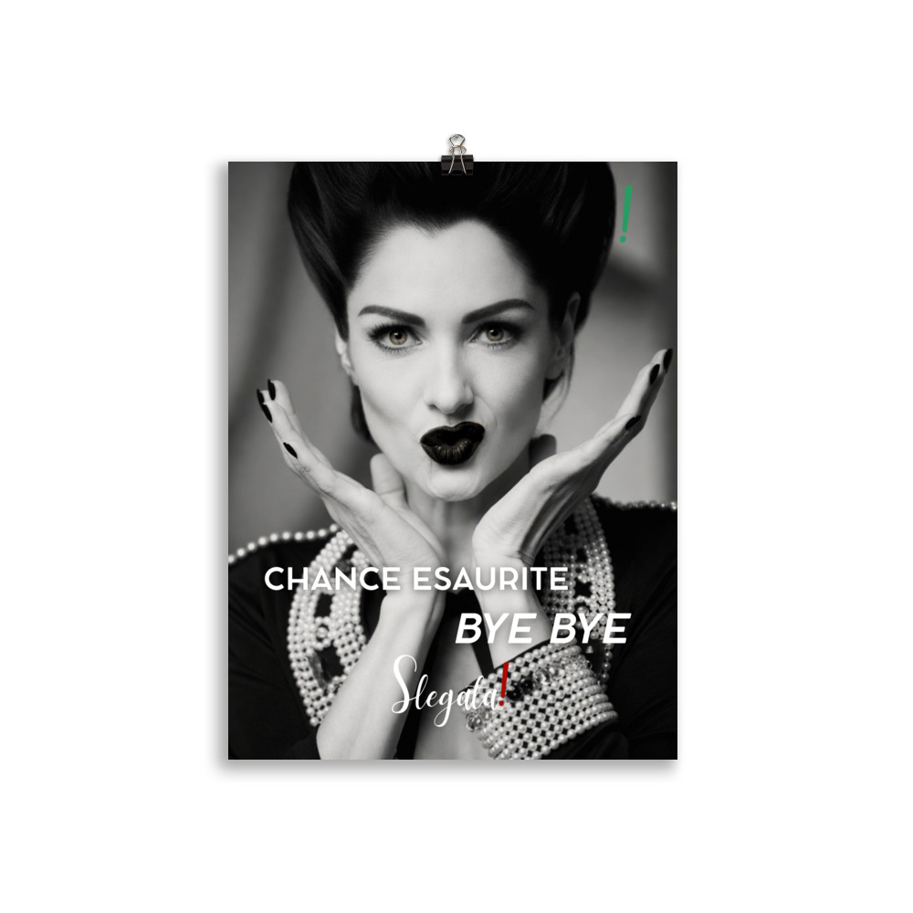 Poster “Chance esaurite. Bye bye.” (V3) - Ancore SLEGATA! - immagine 3