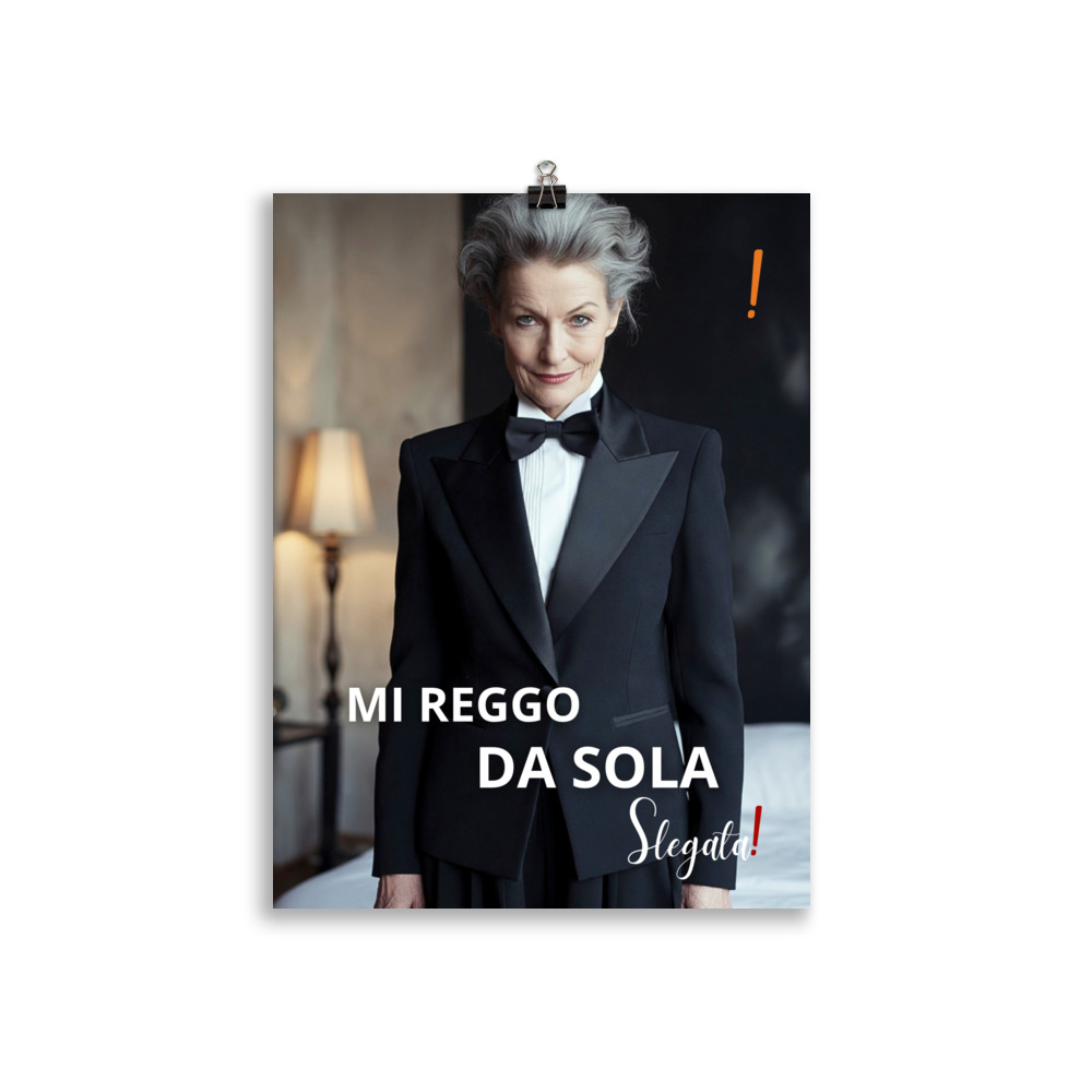 Poster “Mi reggo da sola” (V2) - Ancore SLEGATA! - immagine 3