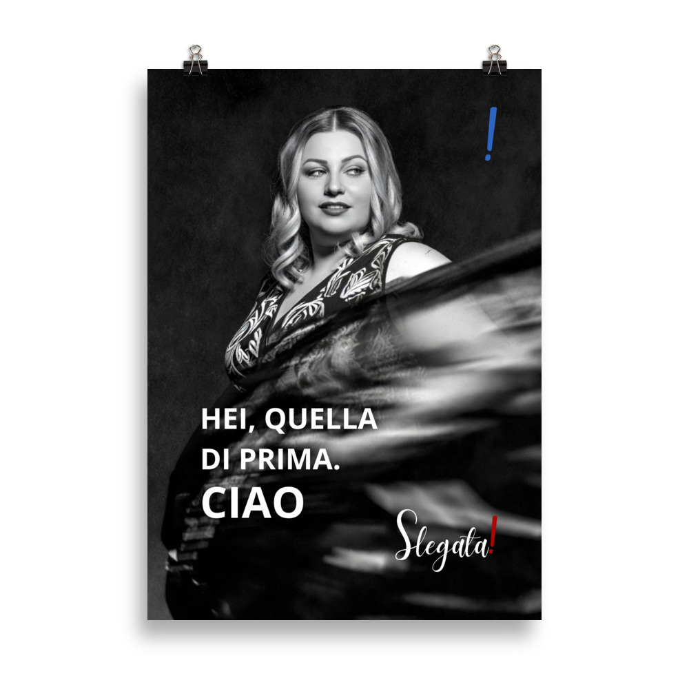 Poster “Hei quella di prima, ciao” (V1) - Ancore SLEGATA!