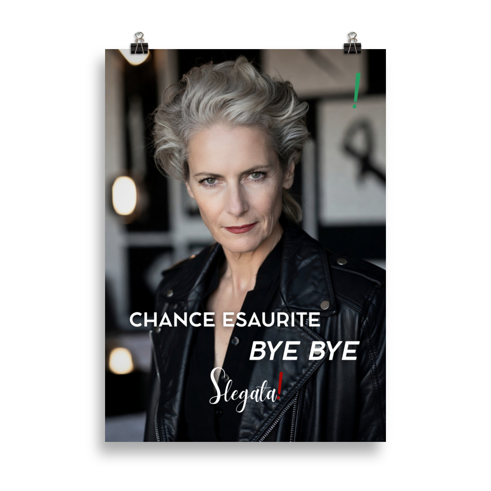 Poster “Chance esaurite. Bye bye.” (V5) - Ancore SLEGATA!