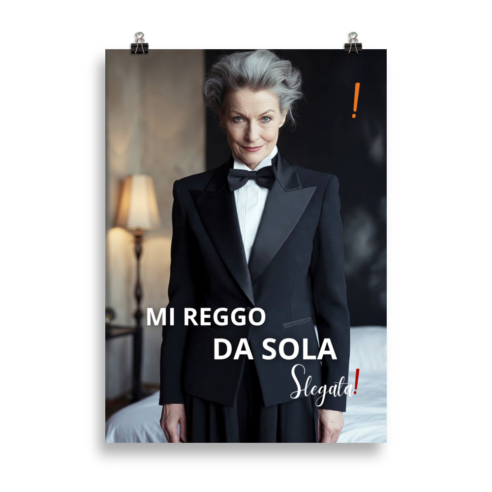 Poster “Mi reggo da sola” (V2) - Ancore SLEGATA!