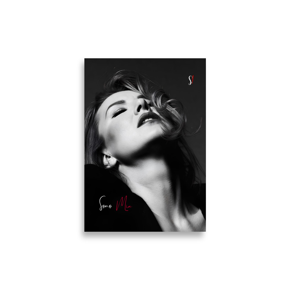 Poster "Sono Mia" V4 (Primo Piano in Bianco e Nero) - Ancore Slegata! 2 Poster "Sono Mia" V4 (Primo Piano in Bianco e Nero) - Ancore Slegata! - immagine 2