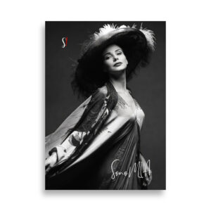 donna d'altri tempi in bianco e nero, anni 30
