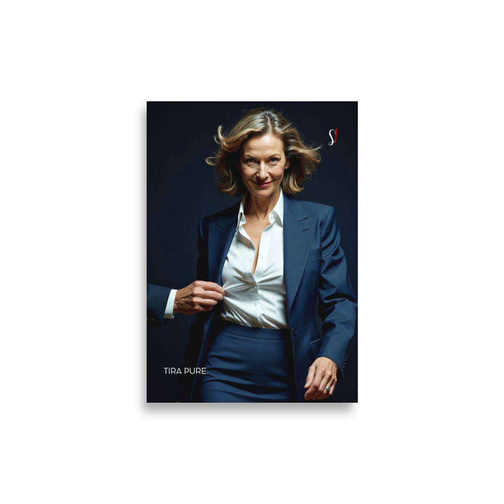 Poster «Tira pure.» · V5 — Tailleur blu 2 Poster «Tira pure.» · V5 — Tailleur blu - immagine 2