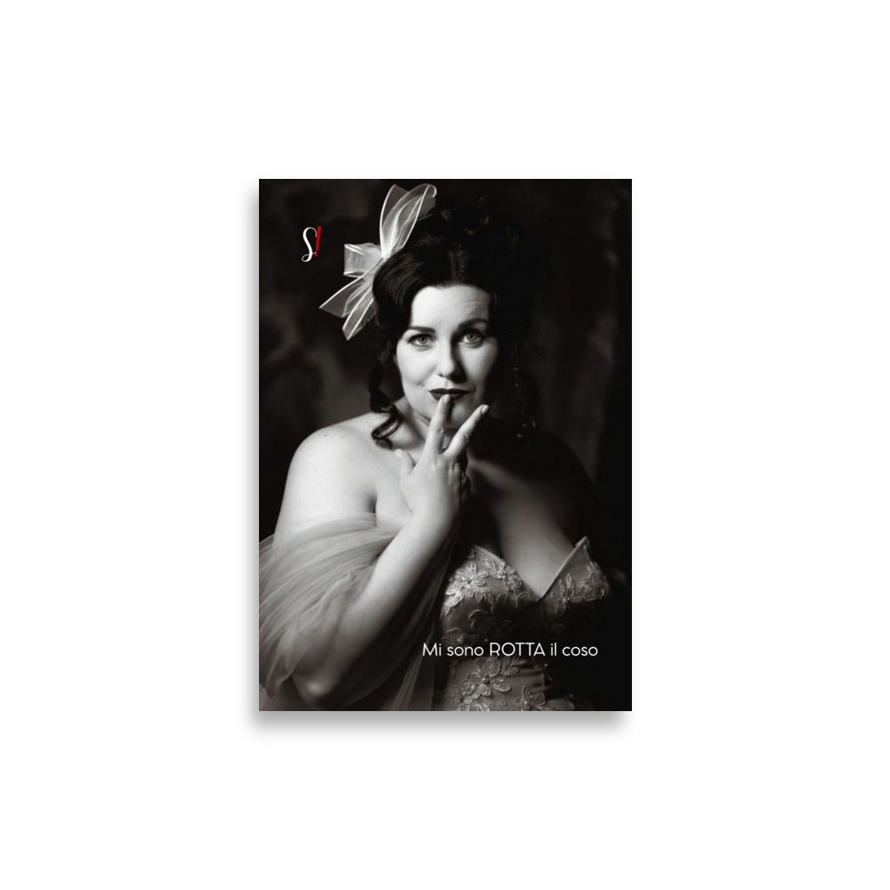 Poster «Mi sono rotta il coso» · V5 — Fiocco e pizzo 2 Poster «Mi sono rotta il coso» · V5 — Fiocco e pizzo - immagine 2