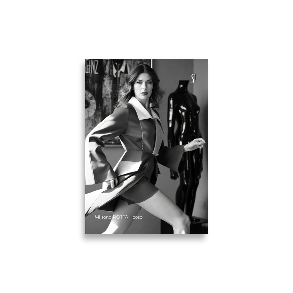 Poster «Mi sono rotta il coso» · V6 — Passo d'atelier 2 Poster «Mi sono rotta il coso» · V6 — Passo d'atelier - immagine 2