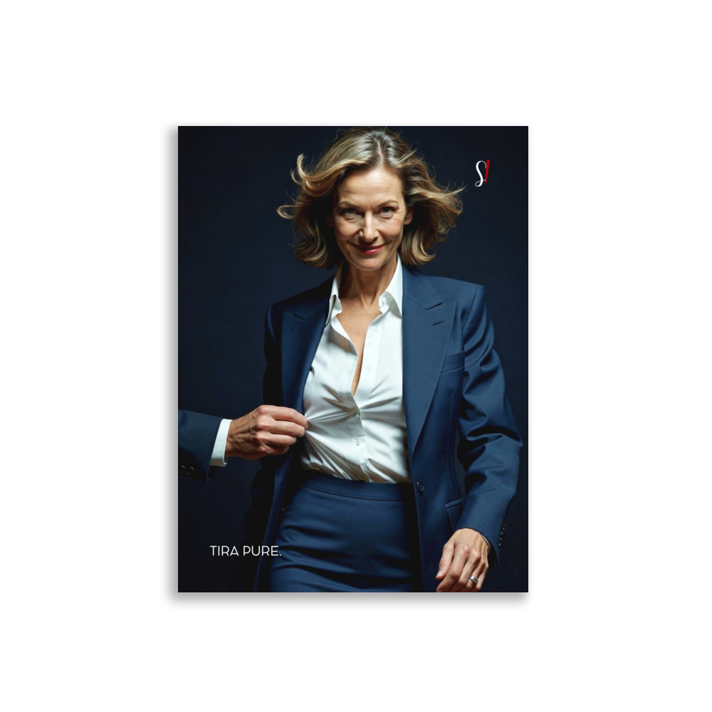 Poster «Tira pure.» · V5 — Tailleur blu 3 Poster «Tira pure.» · V5 — Tailleur blu - immagine 3