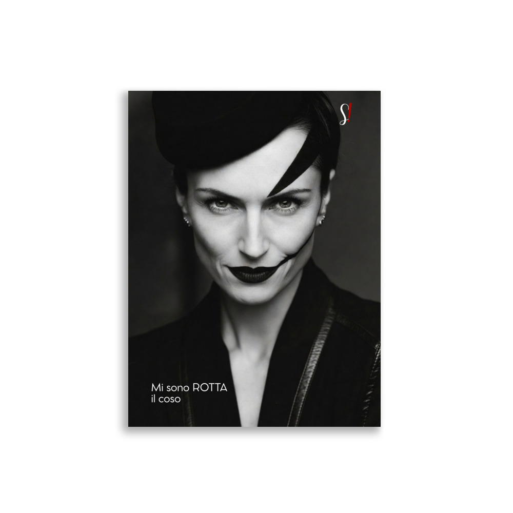 Poster «Mi sono rotta il coso» · V2 — Sorriso a tratto nero 3 Poster «Mi sono rotta il coso» · V2 — Sorriso a tratto nero - immagine 3