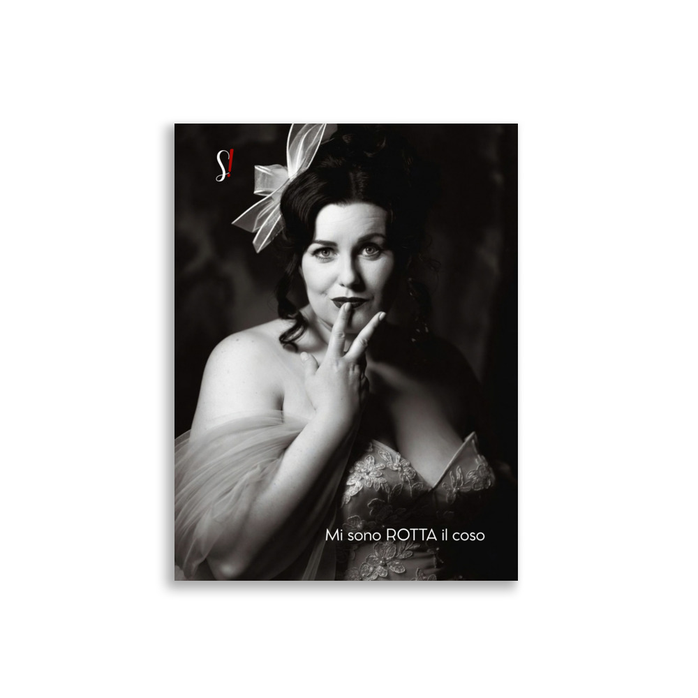 Poster «Mi sono rotta il coso» · V5 — Fiocco e pizzo 3 Poster «Mi sono rotta il coso» · V5 — Fiocco e pizzo - immagine 3